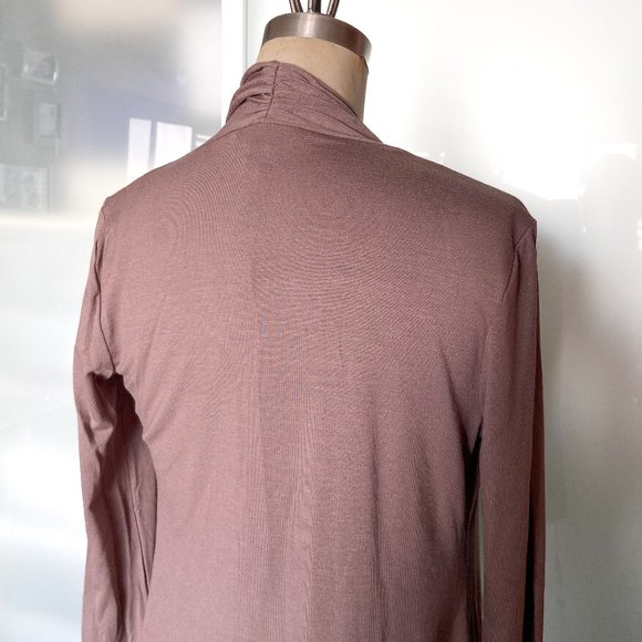 Banana Republic dusty mauve stretchy lightweight cardigan size small - Picture 6 of 9